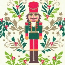 Nutcracker and Greenery Christmas Paper ~ Rossi Italy